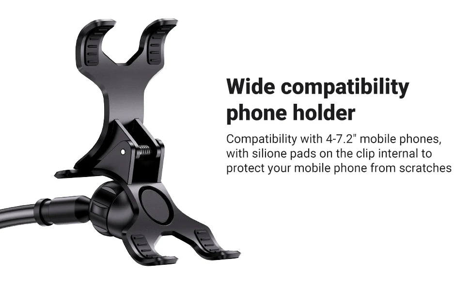 Flexible Gooseneck Phone Holder for Desk and Bed