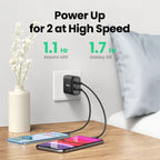 36W Dual USB Quick Charge 3.0 Fast Wall Charger Adapter