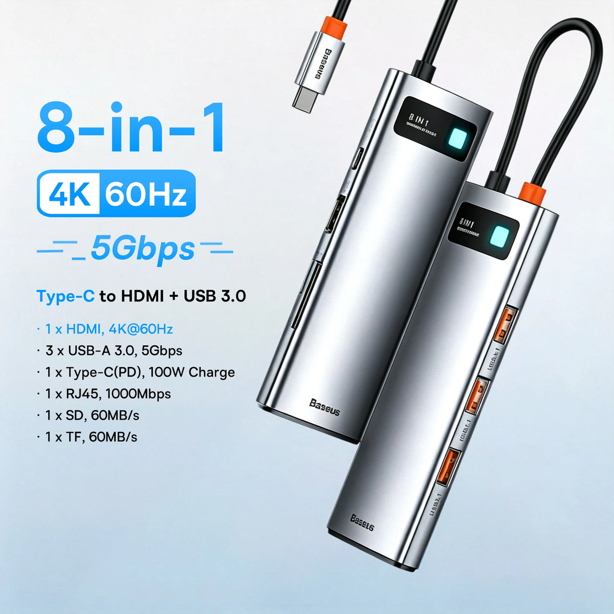 13-in-1 USB-C Hub with 4K Quadruple Display and 100W PD Charging