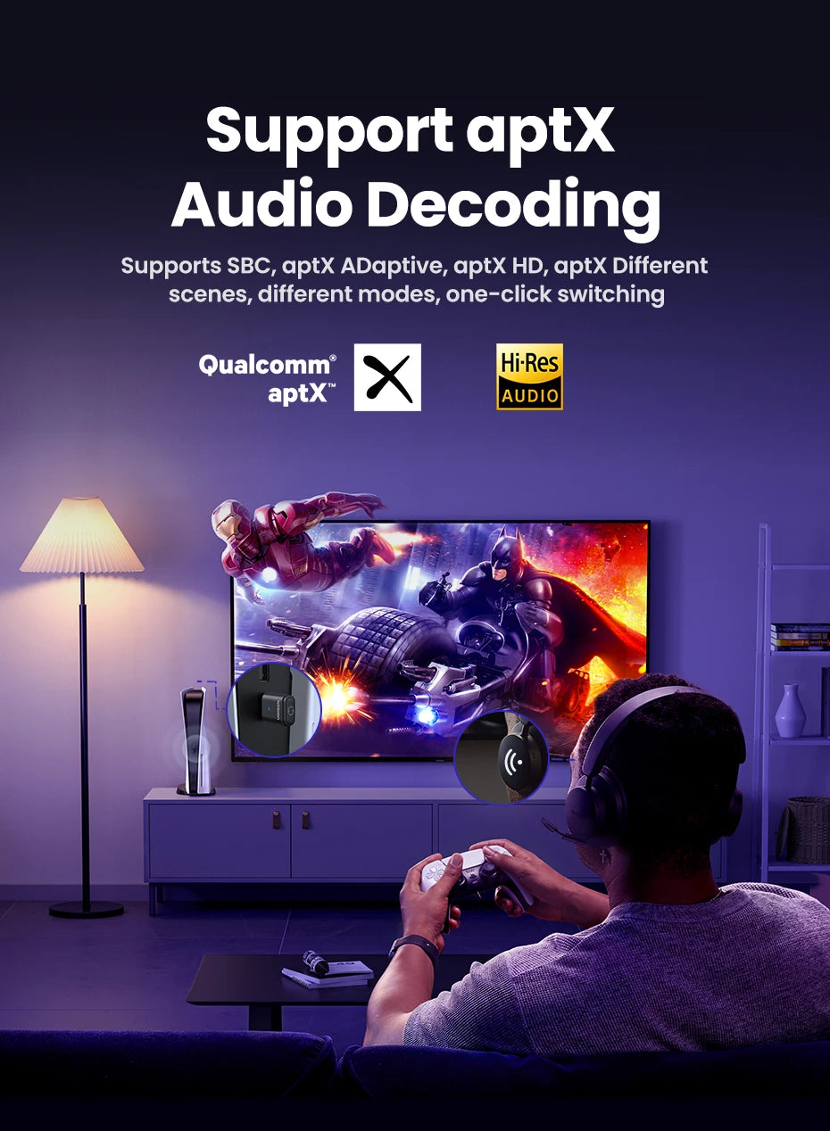 USB-C Bluetooth 5.3 Audio Transmitter for PC and Gaming Consoles