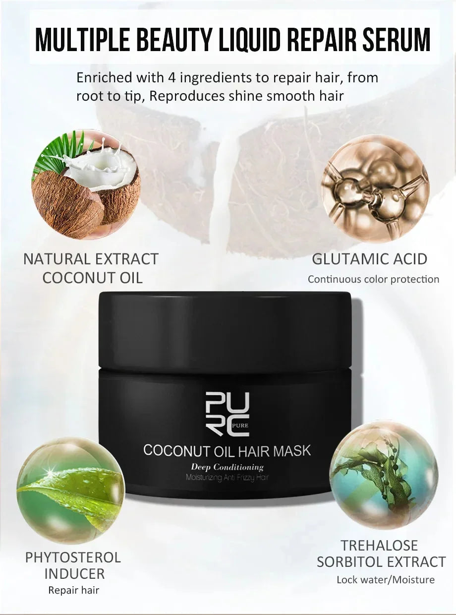 Keratin Collagen Deep Repair Hair Mask for Frizzy Damaged Hair - 9