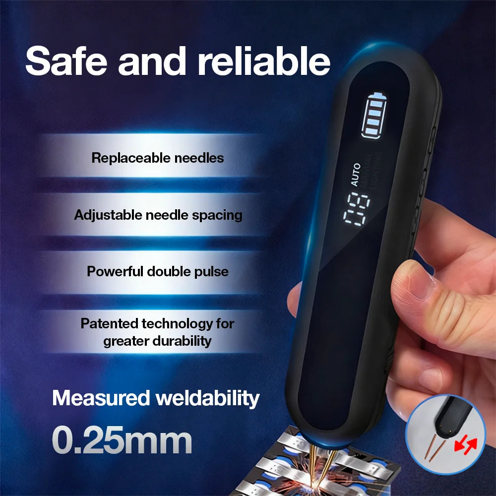 Portable 12-Gear Handheld Spot Welder for DIY Battery Repair - 8