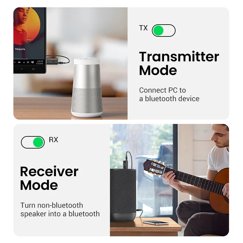 2-in-1 Bluetooth 5.1 Transmitter and Receiver Adapter - 4