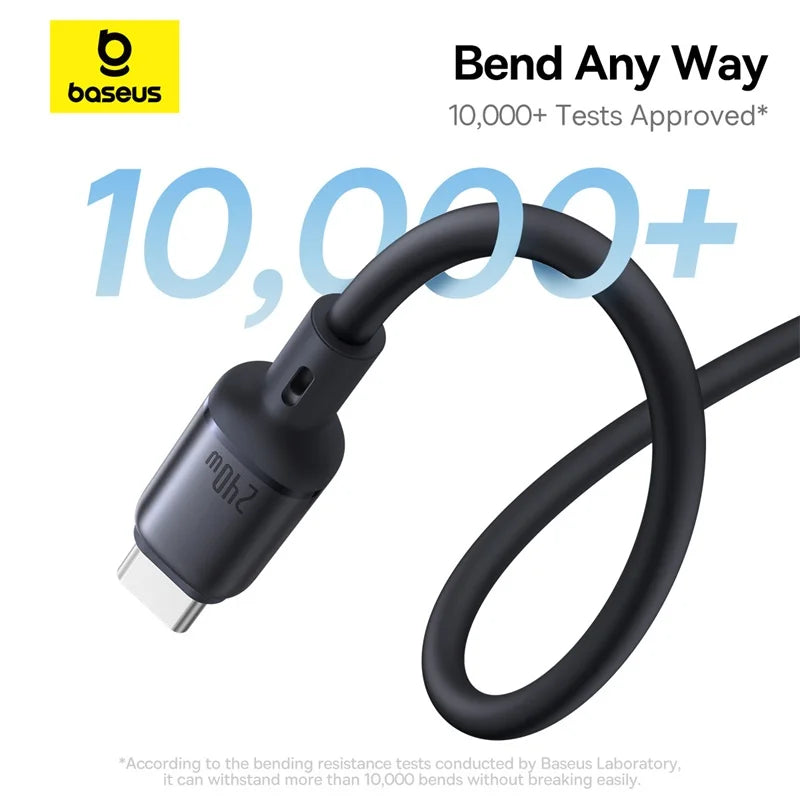 240W Magnetic Fast Charging USB-C Cable for Laptops and Smartphones