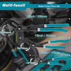 Adjustable Quick-Release Water Pump Pliers Set