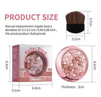 Spherical Powder Bead Blusher for Natural Shimmer Makeup