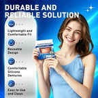 Instant Comfort Fit Silicone Denture Set for Natural Smile
