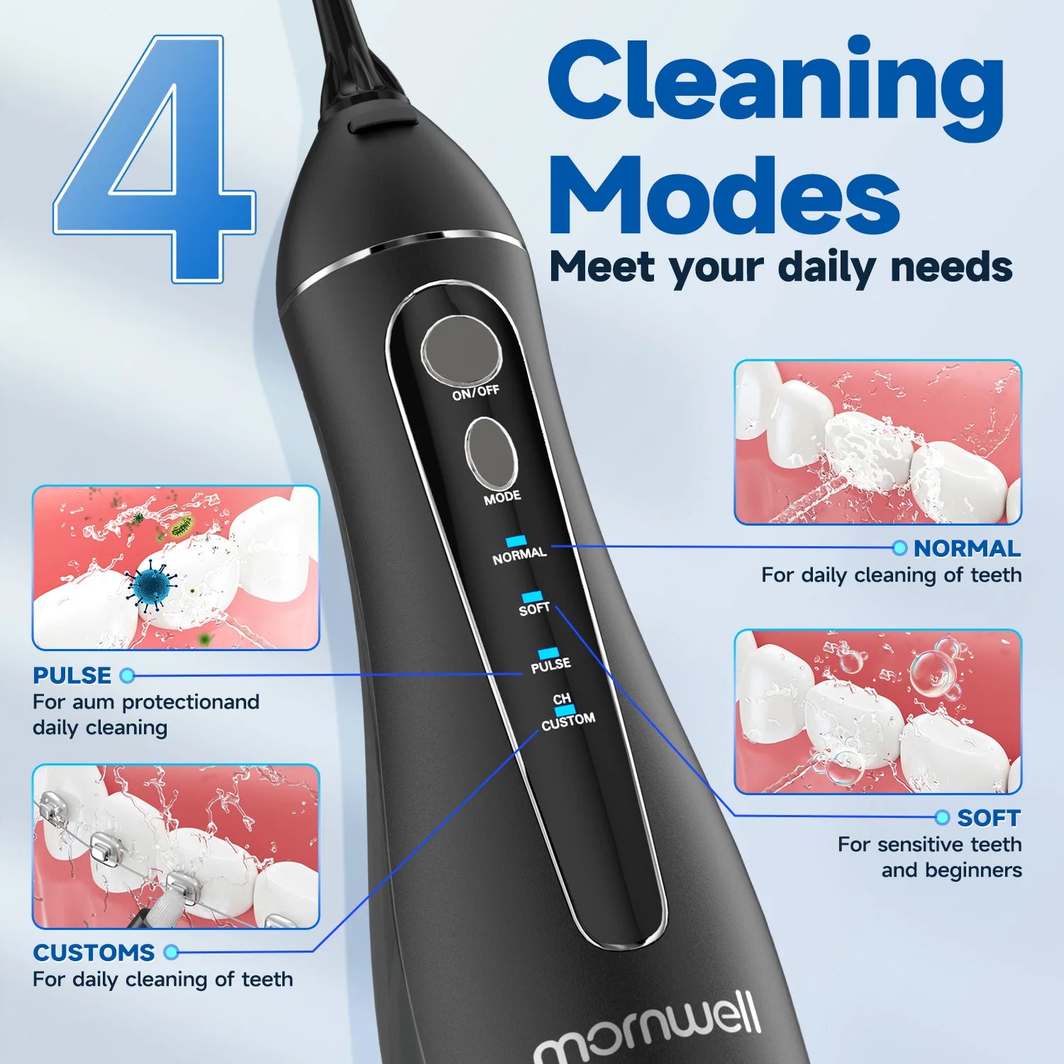 Portable Cordless Water Flosser for Teeth and Gum Health - 2