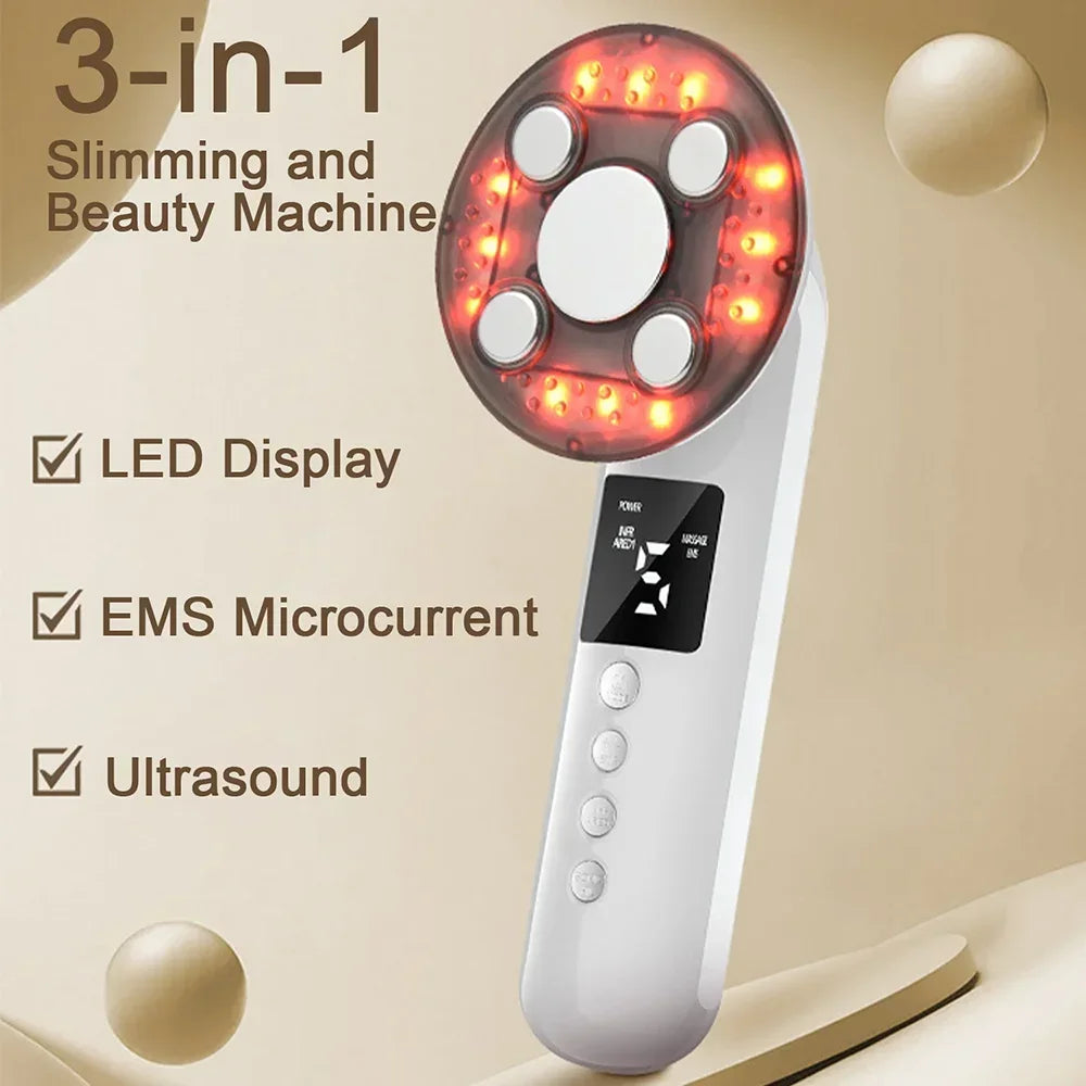 3-in-1 Ultrasonic EMS Body Slimming and Skin Tightening Massager