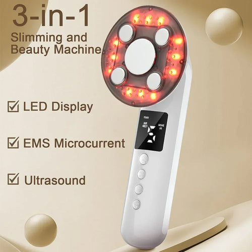 3-in-1 Ultrasonic EMS Body Slimming and Skin Tightening Massager