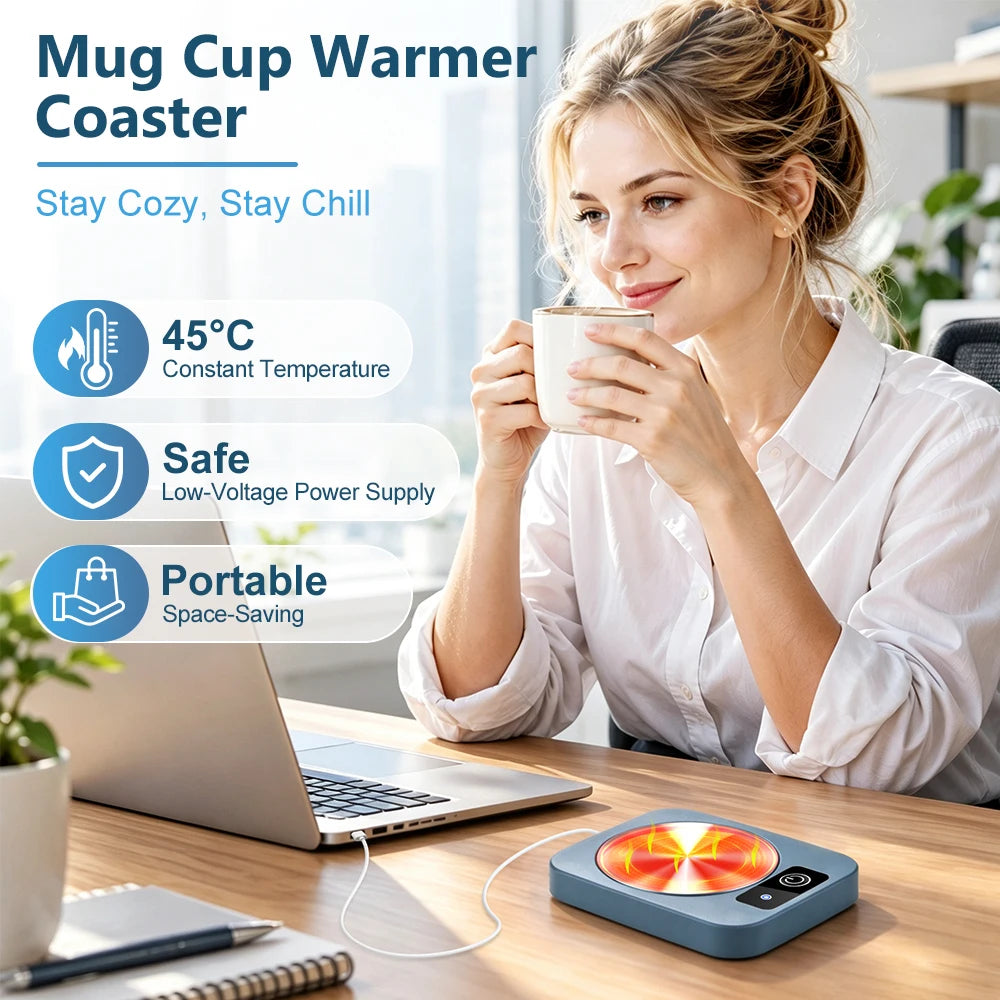 Electric Constant Temperature Mug Warmer for Desk - 2
