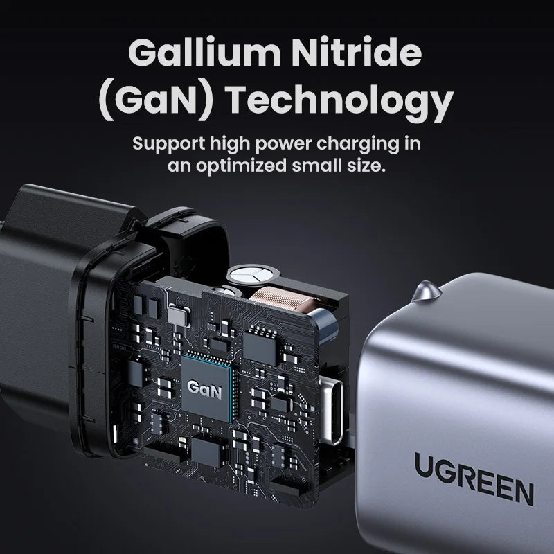 30W GaN USB-C Fast Wall Charger for Smartphones and Tablets