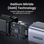 30W GaN USB-C Fast Wall Charger for Smartphones and Tablets