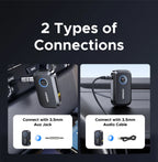 Wireless Bluetooth 5.3 Audio Receiver with Hi-Res LDAC for Speakers