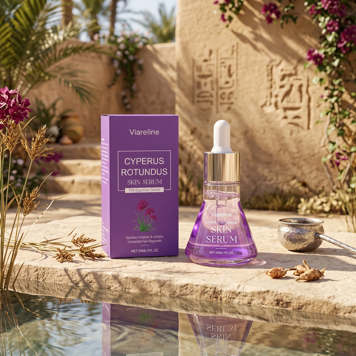 Cyperus Rotundus Hair Growth Inhibitor Serum for Post-Hair Removal