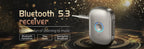 Bluetooth 5.3 AUX Audio Receiver 3.5mm Wireless Stereo Adapter with Mic