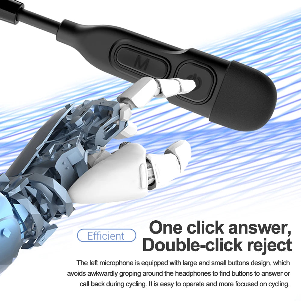 Bluetooth 5.3 Motorcycle Helmet Headset Waterproof Hands-Free Earphone