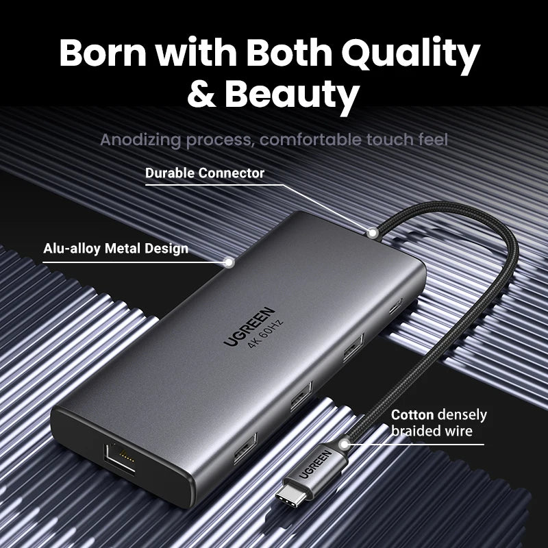 9-in-1 USB-C Hub with 4K 60Hz HDMI and 100W Power Delivery