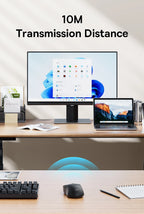 Ergonomic Bluetooth 5.2 & 2.4G Wireless Mouse with 4000DPI