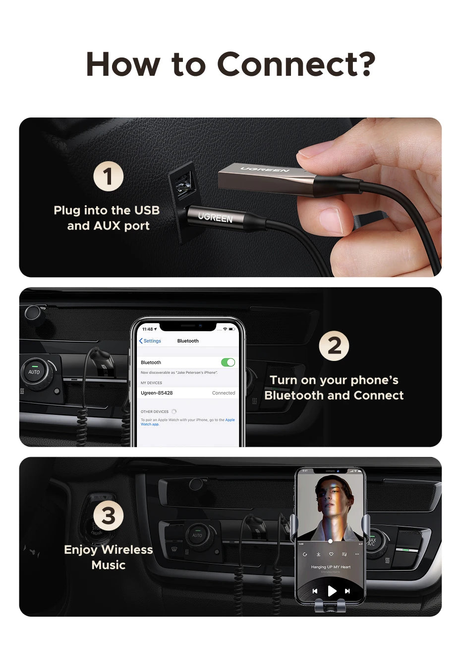 Bluetooth 5.4 Receiver Adapter for Car Speakers - 19