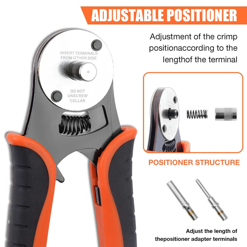 4-Way Indent Crimping Tool for 14-18AWG Deutsch Solid Contacts