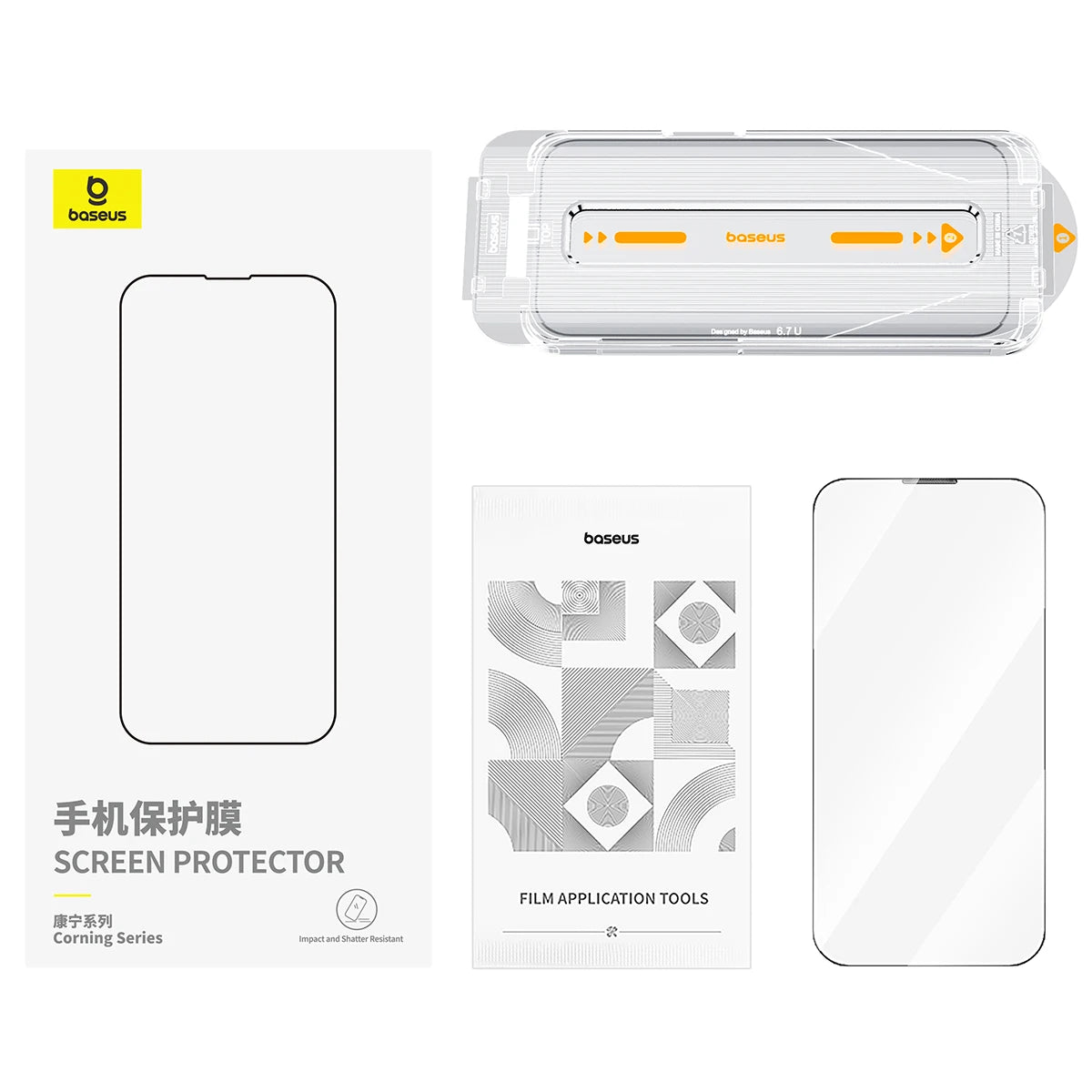 Corning Glass Screen Protector with Easy Auto-Installation Kit