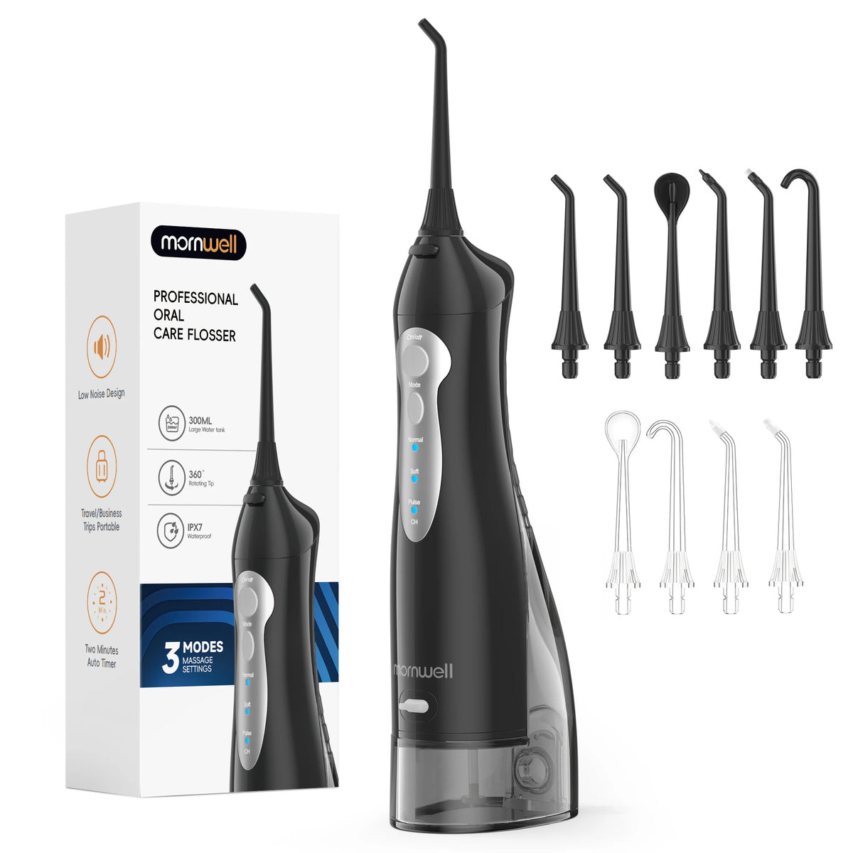 Portable Cordless Rechargeable Water Flosser for Teeth