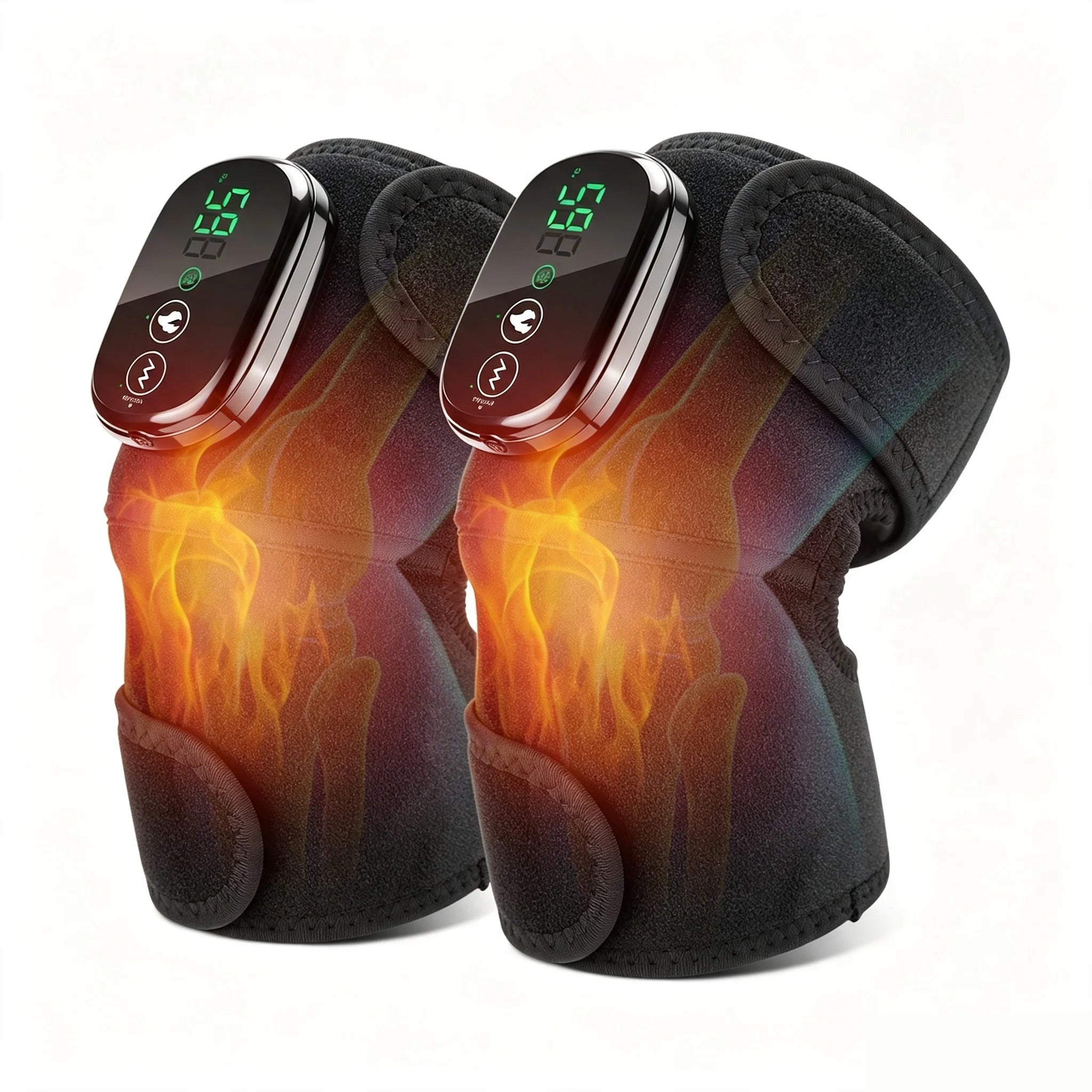 Heated Vibration Knee Massager for Joint Pain Relief - 16