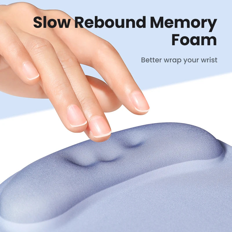 Ergonomic Memory Foam Mouse Pad with Wrist Support