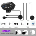 BT-12B Bluetooth 5.0 Motorcycle Helmet Intercom Headset 300M Range