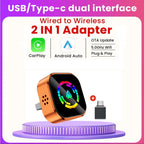 2 In 1 Wireless CarPlay and Android Auto Adapter Bluetooth 5.0 Dongle