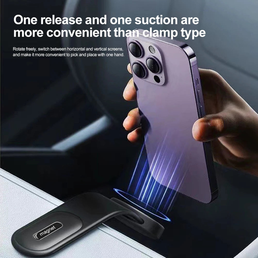 Foldable Magnetic Car Phone Mount for Dashboard Navigation - 3