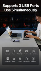 5-in-1 USB-C Hub with 4K 60Hz HDMI and 100W Power Delivery