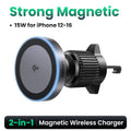 15W Qi2 Magnetic Wireless Car Charger for iPhone
