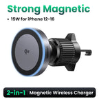 15W Qi2 Magnetic Wireless Car Charger for iPhone