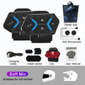 Bluetooth 5.4 Motorcycle Helmet Intercom Headset