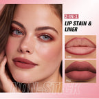 Waterproof Long-Lasting Felt-Tip Lip Liner Stain