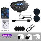 BT12-2x Motorcycle Helmet Bluetooth 5.4 Headset with Voice Assistant