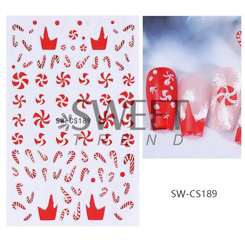 Christmas Cartoon Nail Art Decals