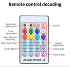RGB LED Interior Car Ambient Light Strip Kit with App Control