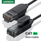 Cat 6A Ultra Slim Ethernet Cable 10Gbps High-Speed Network Cord
