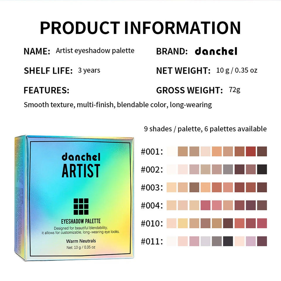 9-Shade Matte and Shimmer Eyeshadow Palette