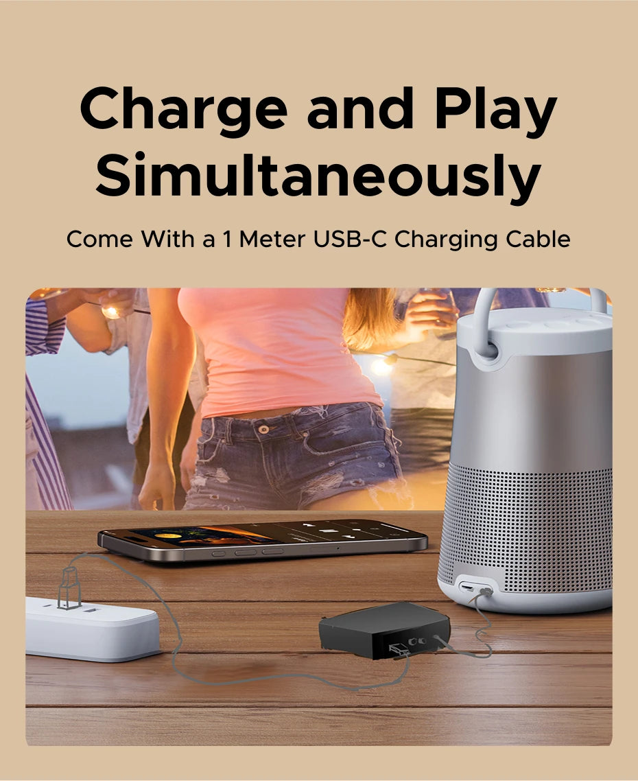 Bluetooth 5.3 Receiver with LDAC Hi-Res Wireless Audio Adapter