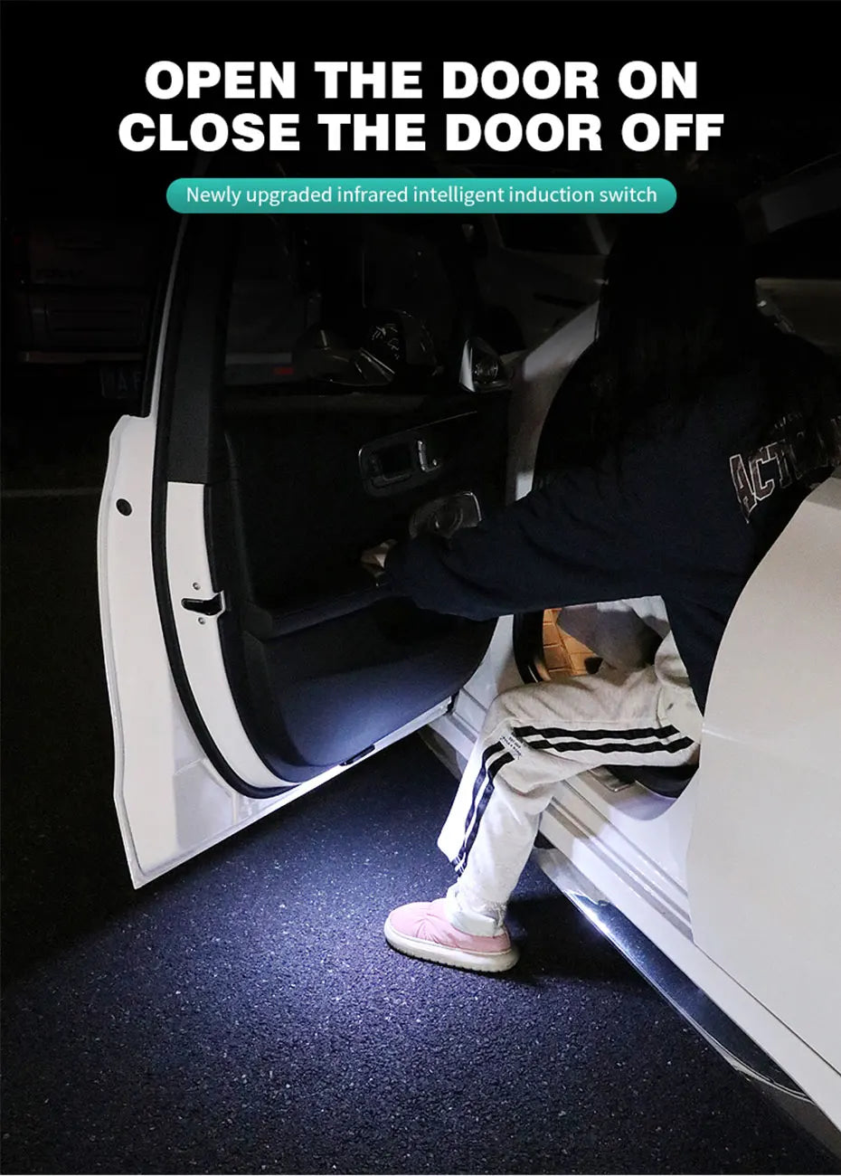 Magnetic LED Car Door Warning Light with USB Rechargeable Battery