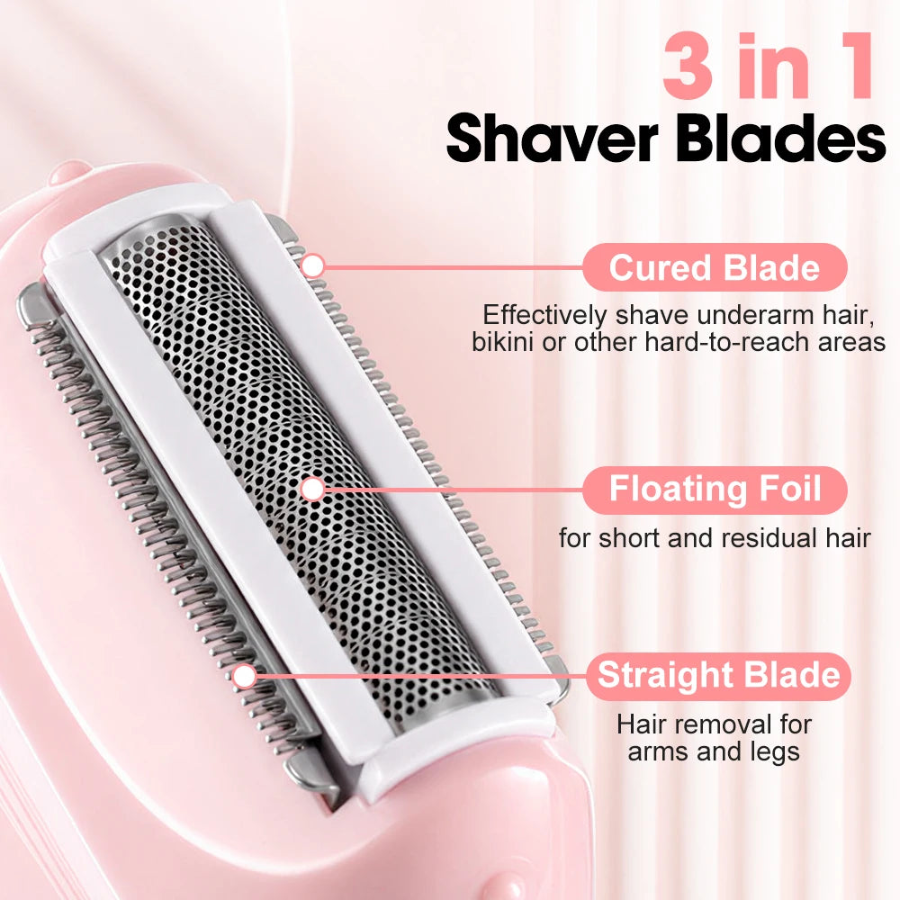 3-in-1 Portable Electric Shaver for Women