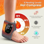 Heated Vibration Ankle Massager for Pain Relief and Relaxation