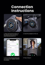 Bluetooth 5.4 Aux Adapter for Car with LED Display