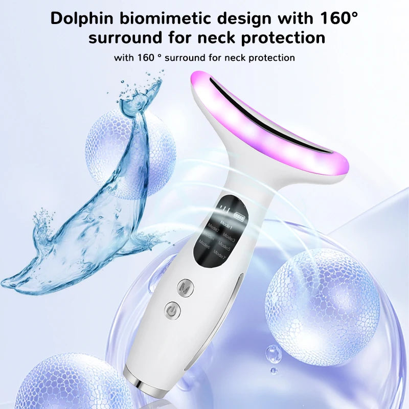 7-Color LED Neck and Face Skin Tightening Massager - 5