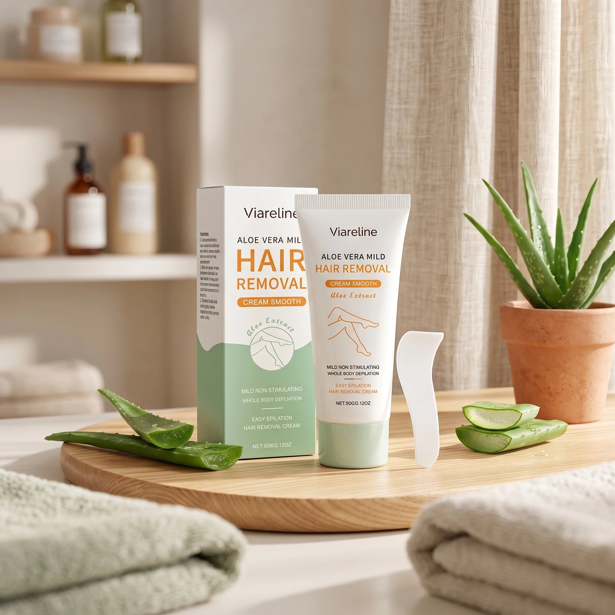 Aloe Vera Painless Hair Removal Cream for Whole Body - 2