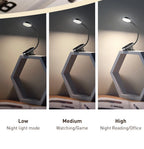 Rechargeable LED Clip-On Desk Lamp for Reading and Bedside